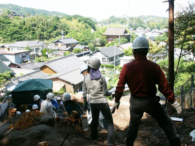 滝町遺跡作業風景